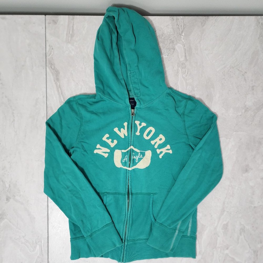 American Eagle Outfitters Zippered Sweater Women’s Blue Size Medium